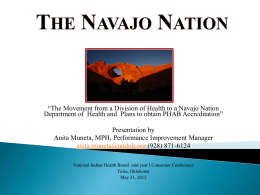 The Navajo Nation - National Indian Health Board