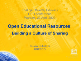 Open Educational Resources open content Creating