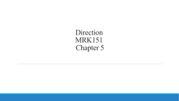 Direction MRK151 Chapter 5