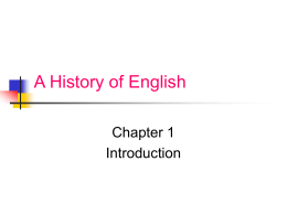 A History of English - uni