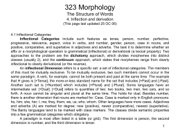 PowerPoint Presentation - 323 Morphology The Structure …