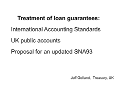 Treatment of guarantees in International Accounting …