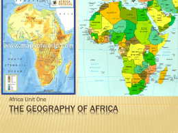 The Geography of Africa - Effingham County Schools / …
