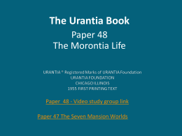 The Urantia Book - Paper48
