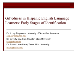 Early Identification of English Language Learners for
