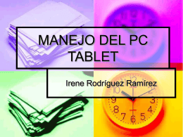 MANEJO DEL PC TABLET - Web