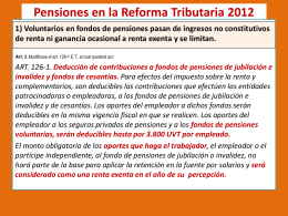 Retenciones en la Reforma Tributaria 2012