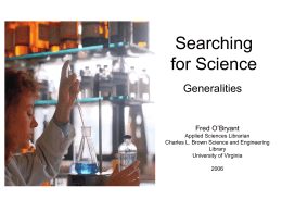 Searching for Science