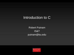 Introduction to C/C++