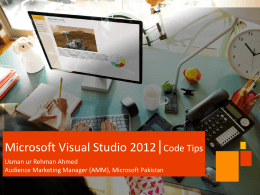 Microsoft Visual Studio – Code Pointers