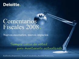 Deloitte template - IMEF INSTITUTO MEXICANO DE …
