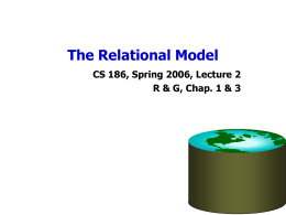 The Relational Model - University of California, Berkeley