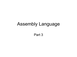 Assembly Language - Kirkwood Community College