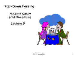 CS536: Introduction to Programming Languages and …