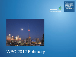 WPC 2012 February Onsite Meeting