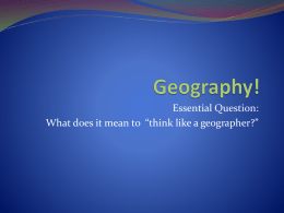 Geography! - Wikispaces