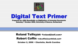 Digital Text Primer