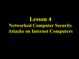 Lesson 4: Network Attacks