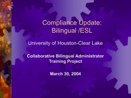 Compliance Update: 2003-04 and Beyond (Performance …