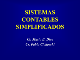 SISTEMAS CONTABLES SIMPLIFICADOS