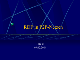 RDF in P2P