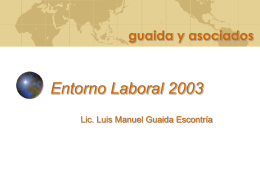 ENTORNO LABORAL 2003