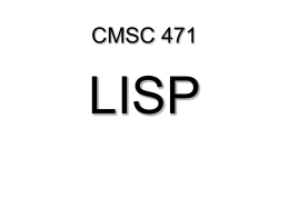 LISP - University of Pennsylvania School of Engineering
