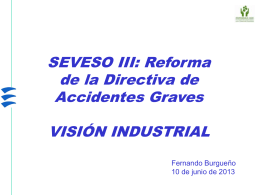 SEVESO III: Reforma de la Directiva de Accidentes Graves