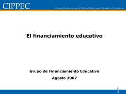 Ley de Financiamiento Educativo Nro 26.075