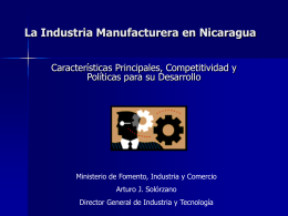 Plan de Desarrollo Industrial de Nicaragua