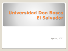 Universidad Don Bosco El Salvador