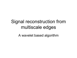 Reconstructing a signal from only its edges