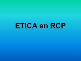 ETICA en RCP