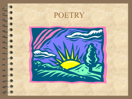 Poetry Unit PPT