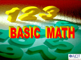 Basic Math . ppt