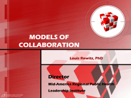 MODELS OF COLLABORATION - University of Illinois at …