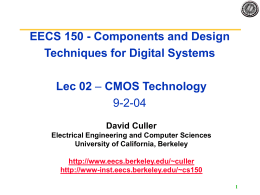 Lecture1 Introduction - University of California, Berkeley