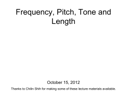 Pitch and Tone - Bases Produced
