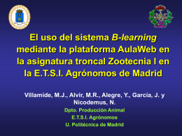 El uso del sistema B-learning mediante la plataforma