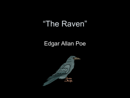 The Raven” - Richards 8th Language Arts