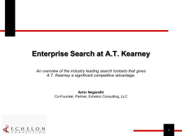 Enterprise Search at AT Kearney