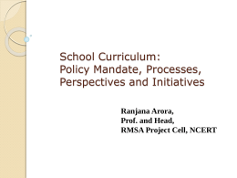 National Curriculum Framework-2005