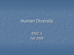 Human Diversity - El Camino College