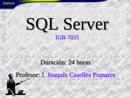 SQL Server IGB-7035
