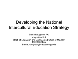 Developing the National Intercultural Education Strategy