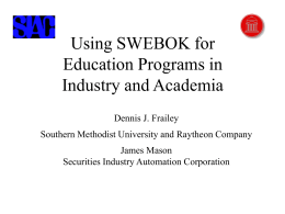 Software Engineering Education Program