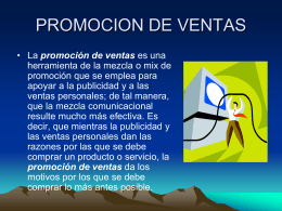 PROMOCION DE VENTAS - :: Universidad Ecotec