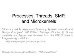 Processes, Threads, SMP, and Microkernels