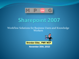 No Code Sharepoint 2007 Workflow Solutions created by