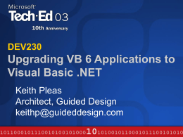 Upgrading VB 6.0 Applications to VB.NET